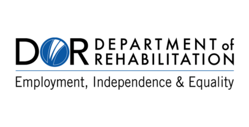 DOR next to Department of Rehabilitation. Underneath is a line and then Employment, Independence, and Equity